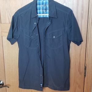 KUHL Men's nylon button up- MINT size Small